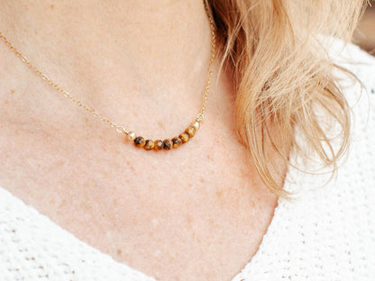 Collier Bella - Oeil de tigre